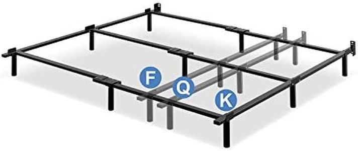 Zinus Adjustable Bed Frame – Paige Compack 7 inch Platform Bed Frame for Box Spring and Mattress Set Adjustable Size Full, Queen, King – 3-in-1 Heavy Duty Metal Bed Frame, Tool-Free Assembly