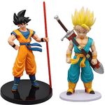 BOMJJOR Drag0n Ball Action Figures Christmas Birthday Children's Day Gifts Decoration Statue Model Goku Anime Toys Dragon Ball Collections 2 Packs 8.5 Inch (Orange Green)