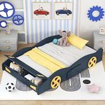 Merax Full Size Race Car-Shaped Platform Bed