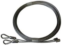 Garage Door Cables 1/8" Pair Torsion Spring (7ft, 8ft, 9ft, 10ft,11ft,12ft) (10 ft. Tall Door)