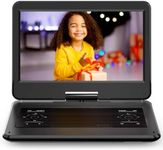 16.9" Portable DVD Player with 14.1" Large HD Screen, 4-6 Hours Rechargeable Battery, Car DVD Player,Regions Free,Dual Speakers, Support CD/DVD/SD Card/USB,[Not Support Blu-Ray]…