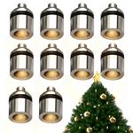 Mini LED Lights Dollhouse Lights Cordless Warm White Miniature LED Lights for Cat Claw Lamp Battery Operated Tiny Lights for Crafts Christmas Tree White 10PCS