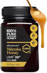 Manuka Honey 100% Pure New Zealand UMF 20+ MGO 826+ Raw & Unpasteurised Certified Award Winning Silky Smooth Taste & Texture 500g (UMF 20+)