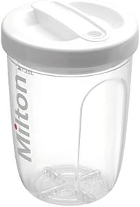 Milton Solo Steriliser | Use in Microwave in 2 mins |Cold Water Method sterilises in 15 mins | Ideal for Travel | Fits 1 bottle | sterilise teats, dummies, toys, feeding, breast feeding parts