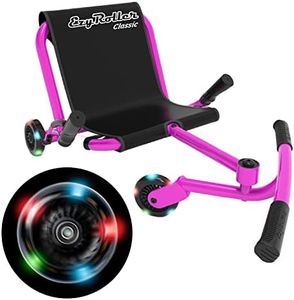 EzyRoller Classic Ride On Scooter and Go Kart for Kids Ages 4+ - Pink LED Limited Edition