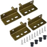 Aifeier ET 2 Sets Pivot Hinges Bronze Heavy Duty Concealed Shaft Door Hinges with Bushing for Wood Doors, Drawers, Furniture Cabinets, Wardrobe, Showcase, etc