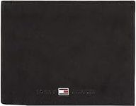 Tommy Hilfiger Men Johnson Wallet with Coin Compartment, Black (Black), One Size