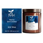 Shrida Waves Soy Candle 180g (6.3oz) | Aromatherapy Scented Candle for Home Decor & Relaxation | Refreshing Fragrance Gift Set for Bedroom & Living Room