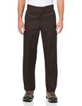 Dickies Men's Original 874 Work Pants Business Casual, Dark Brown, 36W / 36L