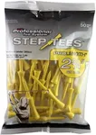 Pride Professional Tee System Two Piece Step Tee, 50 Count, 2-3/4 inch (Yellow)