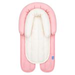 INFANZIA Upgraded 2-in-1 Head & Body Supports Car Seat Insert Cushion Pad for Newborn Infant (Pink)