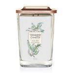 Yankee Candle Elevation Collection Large 2-Wick Square Scented Candle with Platform Lid, Arctic Frost