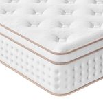 Vesgantti Double Mattress 4FT6, 10.2 Inch Hybrid Mattress with Breathable Foam and Individually Pocket Spring - Edge Support & Motion Isolation, Medium Firm Mattress Double (135x190x26cm)