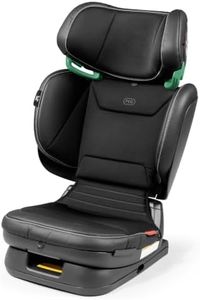 Peg Perego Viaggio Flex 120 Booster, 4D Total Adjust for Safety & Comfort, No Armrests, Compact Fold for Travel, 40-120 lbs, Made in Italy, Licorice (Black)