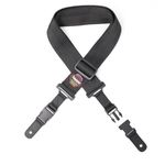 Rayzm Guitar Strap with Quick Release Clips, Black Anti-slip Soft Nylon Strap for Acoustic/Electric/Bass Guitar,5cm Wide, Length Adjustable