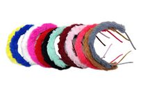 La Belleza Korean Style Soft Fluffy | Hair Band |Faux Fur |Hair Band Soft Plush Fluffy Plastic Flexible Hair Band/Head Band for Baby Kids Girls & Women (Pack Of 12)