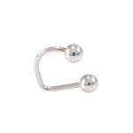 BodyJewelryOnline Lippy Loop Surgical Steel Lip Ring 16G, Stainless Steel