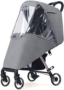 Rain Cover for Pushchair Universal Stroller Pram Buggy Shield Cover Protector with Canopy Window Dustproof Windproof Baby Pram Raincoat for Outdoor Carrying Walking