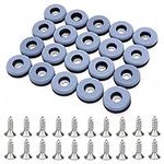 Furniture Sliders, 20pcs Teflon Furniture Gliders with Screws for Wooden Floors, Carpet Heavy Items Easy Moving Sliders