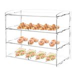 Acrylic Display Case, Acrylic Bakery Pastry Case Countertop Display Case Retail Display Counter Clear Shelf Dessert Cupcake Display Stand