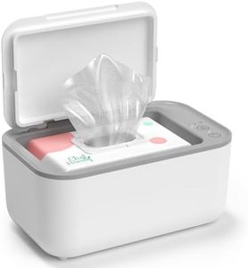 Baby Wipe Warmer, Baby Wet Wipes Dispenser, Smart Precise Temperature Control Large Capacity Evenly Overall Heating Super Silence, Portable Wipes Warmer for Babies, Diaper Wipe Warmer, White