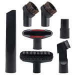 BUZIFU 7 Pcs Vacuum Cleaner Attachment 32mm & 35mm Vacuum Accessories for Henry & Shark Hoover Vacuums Brush Nozzle Crevice Tool Include PP Brush, Flat Suction Nozzle, 2-in-1, Horse Hair Round Brush