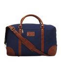 Leather World Duffle Luggage Bag 22 cm Nylon Large Weekender Travel with Detachable Shoulder Strap for Men & Women (Blue)