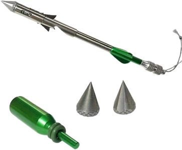 JIANZD Fishing Slingshot Darts Strong Magnetic Rear-Mounted Heavy 440c Deep-Water Dart Broadhead Arrow Outdoor Fishing