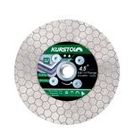 KURSTOL Tile Diamond Saw Blade - 4.5"/115mm Dual-Purpose Diamond Cutting Disc,Angel Grinder Blade Arbor 5/8"-11 Thread for Cutting and Grinding Ceramic Tiles,Porcelain,Granite,Marble