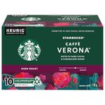 STARBUCKS Caffè Verona Dark Roast Ground Coffee K-CUP Pods 10 ct Box