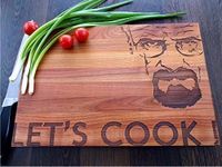 Algis Crafts | Cutting Board - LET'S COOK | Housewarming Gift for Newlyweds, Birthday, Wedding Gifts | Laser Engraved Board for Couples | Handmade Chopping Board For Kitchen