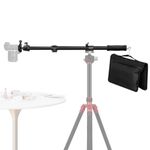 NEEWER Overhead Tripod Extension Arm with Arca Type Quick Release Base, Telescopic 22-37.8 inch, Metal Heavy Duty Camera Mount Boom Arm with Ball Head & Sandbag for Product Photography Video, ST005