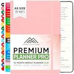 Work / Life Planner, Productivity Planner, Goal Planner & Business Planner | 12 Month Undated Daily Planner, Weekly Planner & Productivity Journal | Planner For Men & Women With Daily Tasks, Gratitude Journal & Habit Tracking | A5 | PRODUCTIVITY STORE (Pink)