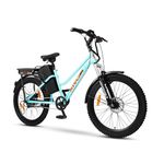 Motovolt Kivo 24 Lite Electric Cycle | 36V 250W BLDC Motor | Up to 45 KM Range | 6Ah Removable Li-ion Battery (IP65, BIS Certified) | 110 kg Payload Capacity | Front Suspension | 24” Tyres | NEON BLUE