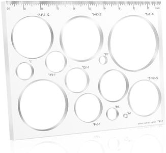 Soimuk Router Templates for Woodworking,Router Jig Circle Inlay Templates Decorative,13-in-1 Router Templates(10 * 7.8 inches)