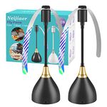Neijiaer Fly Fans for Tables, Effective Fly Repellent Fan Keeps Flies Away with Soft Blades, USB or Batteries Powered, Portable Fly Fan for Picnic, BBQ, Party (2 Pack)