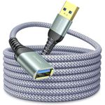 AINOPE USB Extension Cable 10FT, USB 3.0 Extension Cable USB Extender, USB Male to Female Cord High Speed Data Transfer Compatible with USB Keyboard, Flash Drive, Hard Drive, Mouse, Camera, Xbox