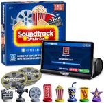 Soundtrack Trivia Limited Edition Movie Game Includes Bluetooth Speaker, Hand Painted Pieces and Coasters, Name The Movie from a 15 Second Music Clip, Board Game for Family, Adults, Kids Ages 8+