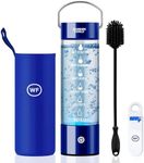 Hydrogen Water Bottle Generator Large Set - Water Ionizer Machine for Home - Molecular Hydrogen Water Machine with Glass Water Bottle, Pill Organizer, Cleaning Brush - Glass Hydrogen Water Generator