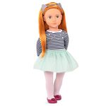 Our Generation Arlee Doll – 18-inch Girl Doll with Copper Red Hair – Features Cat-Ear Headband