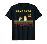 Stag Do Funny Bachelor Party Gaming Game Over Groom T-Shirt