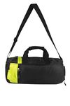 PrimeBox Travel Duffel Bag Sports Tote Shoulder Gym Bag Womens Travel Bags Lightweight Water Resistant Workout Bag for Sports Activity Pack of 1 Black Green line Color