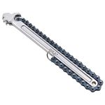 ZONADAH 15-Inch Crescent Chain Wrench - 540mm Length - Ratcheting Action - Ideal for Handling Large Pipe Fittings and Tackling Plumbing Projects