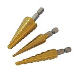 Silverline 151206 Titanium-Coated HSS Step Drill Set 3pce 3pce