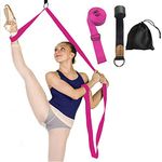 Door Leg Stretcher Band - Get More Flexible With The Door Flexibility Trainer To Improve Leg Stretching - Perfect Home Equipment For Ballet, Dance And Gymnastic Exercise taekwondo & MMA (Rose)