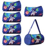 Asera 6 Pcs Duffle Bag for Kids/Boys/Girls | Whimsical and Sturdy Bag | Best for Travel and Play | Return Gifts Birthday Party for Kids (Space)