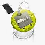 MPOWERD Luci Pro Outdoor 2.0: Inflatable Lantern Rechargeable via Solar and USB-A + Phone Charger, 150 Lumens LEDs + Clear Finish, Lasts Up to 48 hrs, Waterproof, Camping, Backpacking, Emergencies