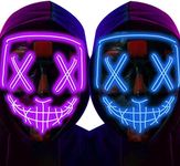 anroog Halloween Mask LED Light up 