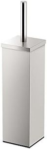Gatco 1489 Elegant Square Toilet Brush Holder, Satin Nickel