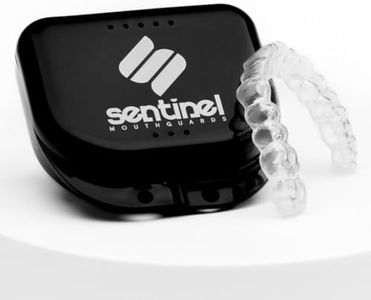 Sentinel Mouthguards 2mm Dual Laminated Dental Night Guard | Sleep Mouth Guard Hybrid (Soft Inside & Hard Outside) for Upper Teeth | Teeth Grinding Bruxism TMJ Relief | 1 Year Warranty